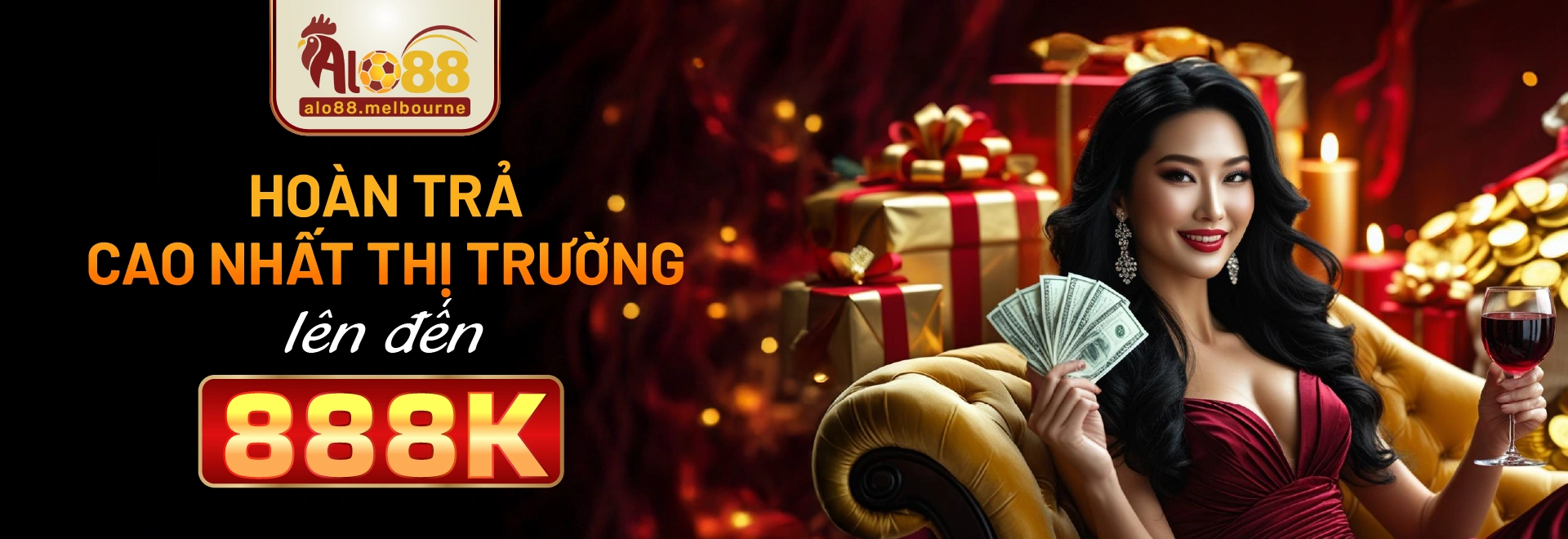 Banner Alo88 - Hoàn trả cược lên đến 888k